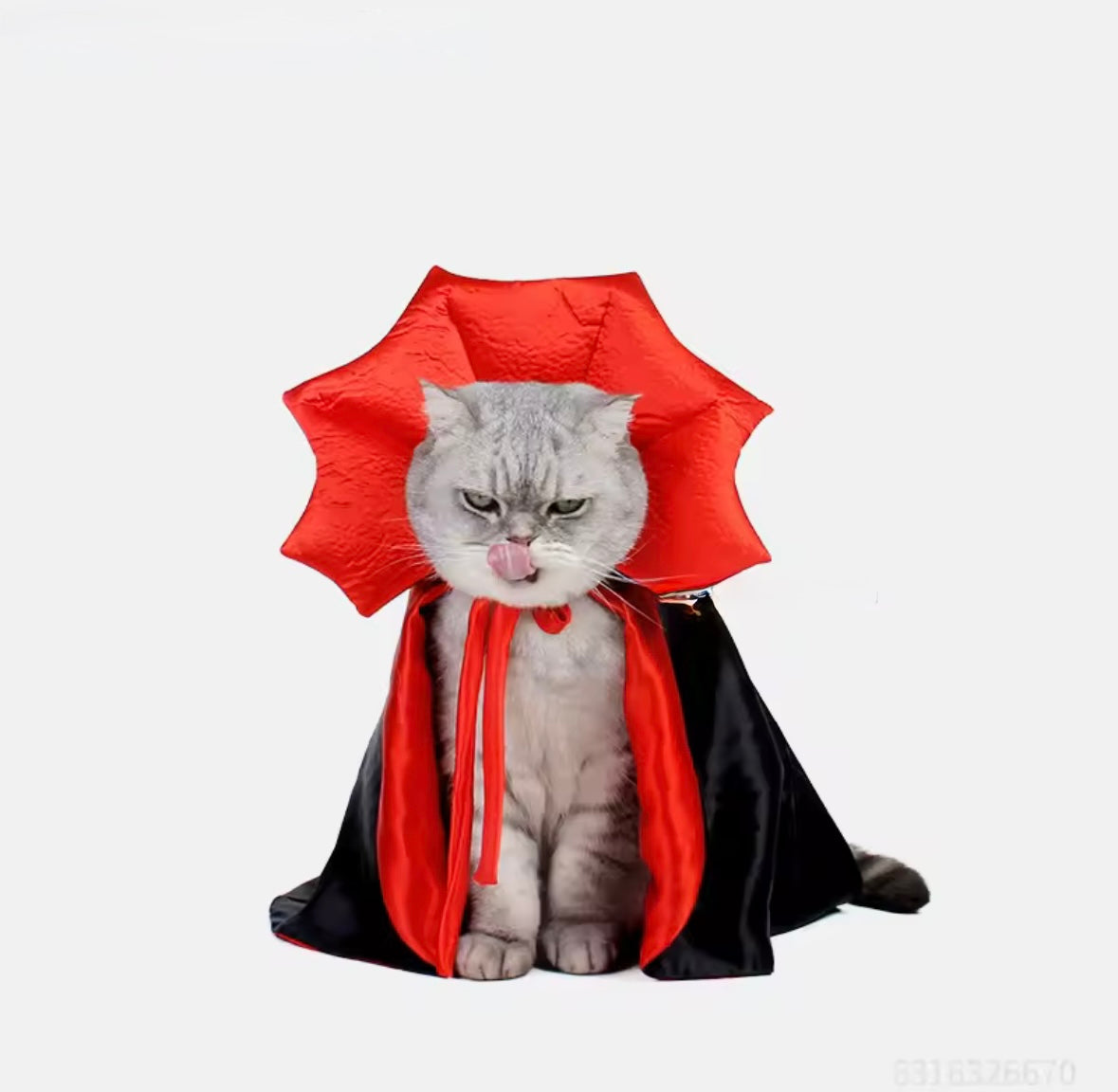Traje de vampiro para gato